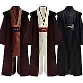 COSXINGYI Kids Boys Costume Robe Cloak with Hood Tunic Belt Pants Set Halloween Cosplay Outfit 6 years and up