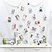HAYATA Photo Hanging Display with 40 Clip Fishing Net Wall Decor - Picture Frames & Prints Multi Photos Organizer & Collage Artworks - Nautical Decorative Dorm Bedroom Christmas Decorations