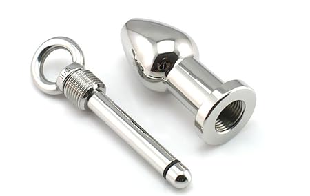 OnundOn Aluminiumlegierung Buttplug Anal Tunnel mit Öse Plug