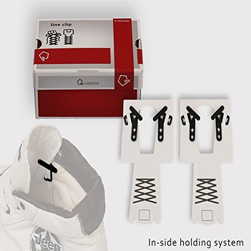 CNC-031 Shoelace Clip/Shoe Clip/Line Clip/Tongue holder/Clean Shoelace, 1set (BLACK)