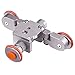 AW Tabletop Rolling Slider Auto Dolly Car Motorized Camera Dolly 3 Wheel Video Mobile Rail Track