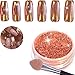 Rose Gold Nail Mirror Powder,DANCINGNAIL Mirror Chrome Effect Pigment Nail Art 2G/BOX