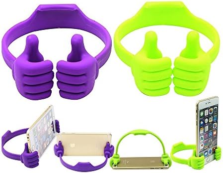WINBOB Cute Thumbs Up Multi-angle TPU Flexible Mobile Smart Cell Phone Tablet Computer Kindle Fire Display Stand Holder for Bed Desk, iPad Mini, iPhone 7 6 6S Plus ?Samsung 7 S 6 Edge