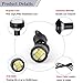 YITAMOTOR 10pcs 23mm Eagle Eye LED High Power 5730 6SMD White 12V DRL Daytime Running Light Back Up Backup Reverse Parking Light for Car Motorcycle Van SUV Coupe Sedan Power Wheels