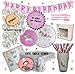 YuanKanJu Unicorn Party Pack | Decorations | Supplies | Birthdays! | 16 Guest | No Clean up! | Girls, Kids Party | Bonus! 10 Confetti Balloons!