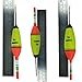 QualyQualy 5 Pcs/Set Fishing Floats Foam Bobbers + 10Pcs Fishing Glow Sticks,10g 20g 30g Long Vertical Luminous Night Lighting Bobbers for Fishing