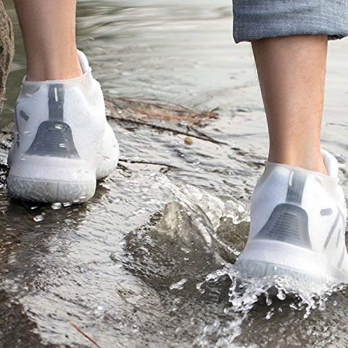 image for XIAOYU Waterproof Shoe Covers, Reusable Silicone Rain Shoe Covers,Fold