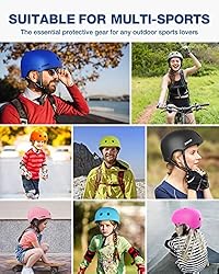 ZIONOR H3 Skateboard Helmet for Kids/Youth/Adults
