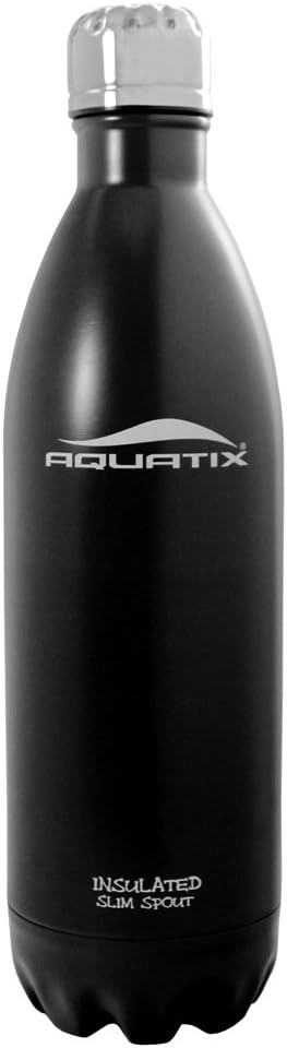 Insulated Double Wall Vacuum Sealed Stainless Steel Sports Sport Bottle 25 Oz Black Gym Exercise Yoga Pilates Workout Bottles