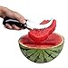 Angelbubbles Watermelon Slicer Large Melon Cutter 100% 304 Stainless Steel (Black)