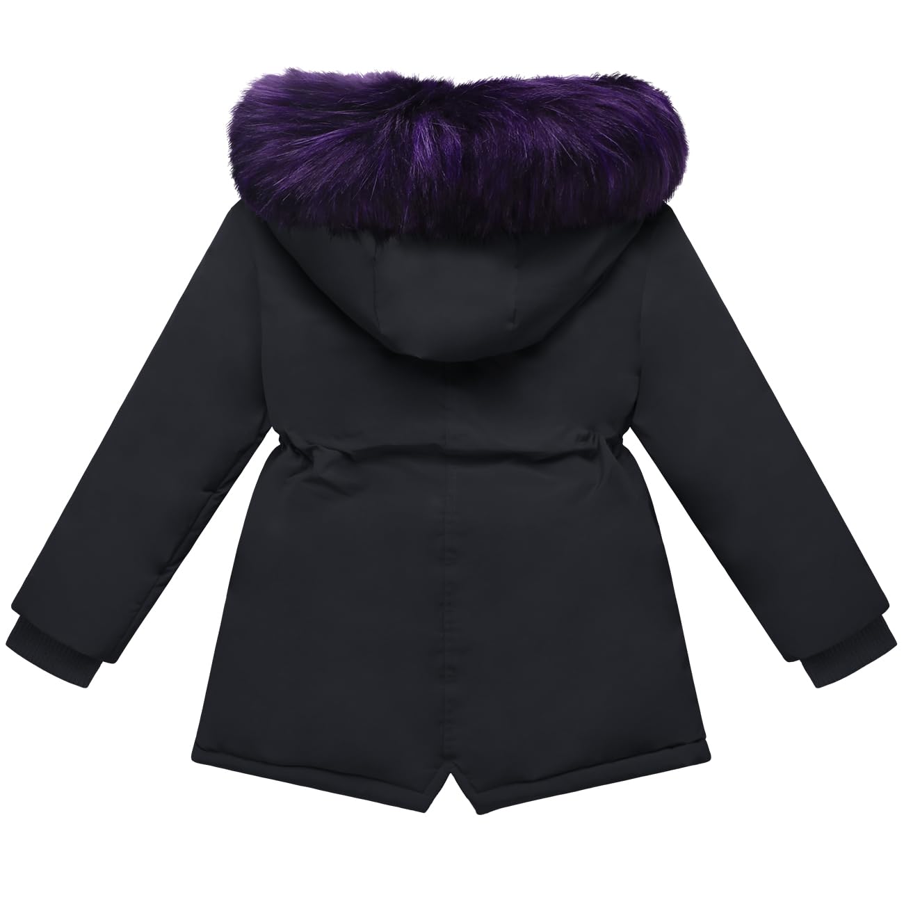 Girl Winter Coats Heavyweight Hooded Puffer Jacket Kid Parka Fleece Snow Outwear