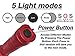 Jeep Wrangler Accessories Firecracker Red (Rubicon Red) Colored LED Flashlight with Roll Bar Holster. Holster fits Jeep Jk rollbar also. Color match is for 2018-2019 Jeep JL Accessories, 1000 Lumens