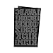 Magfok Iron on Transfer Letter Black 1-1/2-Inch, 2 Sheet (Black)