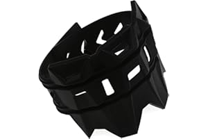 VOZINMOST Motorcycle Universal Exhaust Heat Shield Cover Muffler Pipe Guard Leg Anti Hot Silencer Guard Anti-scalding Protector Ring For Muffler Tailpipe（Black）