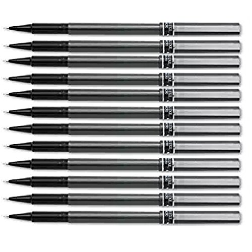 Uni-ball Deluxe Rollerball Pens – 3 Stück, Feine Spitze, Schwarze Tinte, Wasserfest & Fälschungssicher
