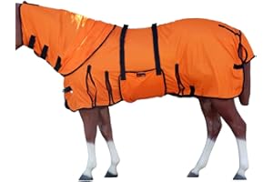 HILASON 84 Inches Horse Ultra Violet Rays Protect Mesh Bug Mosquito Horse Fly Sheet Summer Spring | Fly Sheet | Horse Turnout Sheet | Fly Sheet for Horses | Bug and Mosquito Protection | Fly Sheet for
