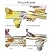 Gold Leaf Sheets Set [300 Sheets, 6 Colors], Gumindaris Imitation Hold Gold Leaf Leafing Sheets Foil Paper for Slime Nails Paintings Statues Face Wall Furniture Decorations, 3.15 by 3.35 Inches