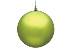 Vickerman 4" Lime Matte Ball Ornament. includes 6 ornaments per pack.