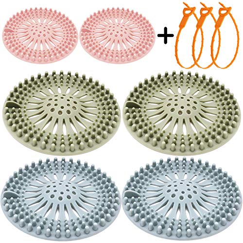 Hair Catcher, (9 Pack) Trap Debris, Vegetable Leaves and Hair Effectively, Universal Size Widely Applicable for Most Bathtub, Shower or Kitchen Sinks (5 inches)