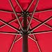 SNAIL 9' Outdoor Market Patio Umbrella Fade Resistant Sunshade with Push Button Tilt/Crank, 8 Ribs, Red