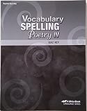 Paperback Vocabulary, Spelling, Poetry IV Teacher Quiz Key Book