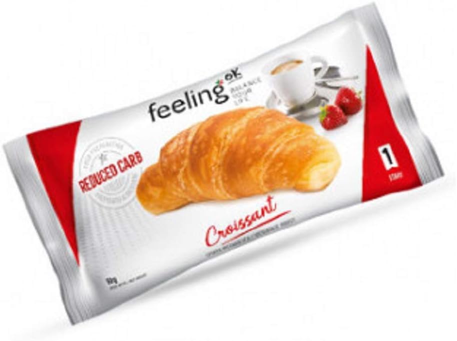 10 x 50g feeling ok croissant start stage 1 cornetto per colazione dietetico B081K77ZQJ