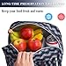 Vavabox Lunch Bags For Women,Insulated Lunch Box,Lunch Box Lunch Organizer Lunch Holder For Women/Beach/Party/Boating/Office/Fishing/Picnic(Black)
