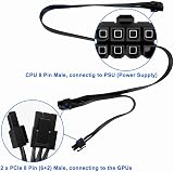 HALOULENI PCIe 8Pin to Dual 8Pin(6+2) Male Power Cable for Corsair PSU view 9