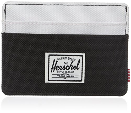 Herschel supply co. men s charlie card holder, black/white, one s…