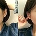 Faux Pearl U Studs Ear Crawler Earrings Cuffs Climber Ear Wrap Pin Vine Non-pierced Charm Clip On Jewelry Small Pearl Silver Tone