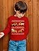 Tractors Bulldozers Ugly Christmas Sweater Style Boys Kid Long Sleeve T-Shirt 5/6 Red