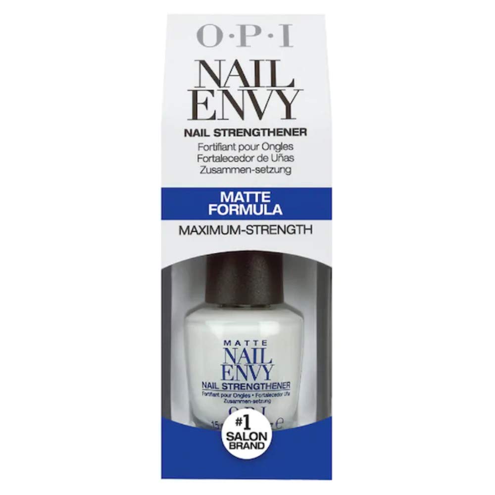 OPI Nail Strengthener, Matte Finish Nail Envy Nail Strengthener Treatment, 0.5 Fl Oz: Premium Beauty