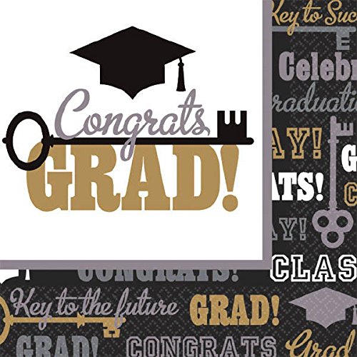 Key To Success Beverage Napkins | Party Favor | Pack of 125