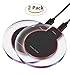 2 Pack - Wireless Charger, R.B Wireless Charging Pad for Samsung Note 8, S8/S8 Plus/S7/S7 Edge/S6, Apple iPhone 8/8 Plus, iPhone X, Nexus 7/6/5/4, Nokia Lumia 920, LG Optimus Vu2, and More