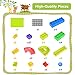 Elover Marble Run Set Building Blocks Construction Toys Set STEM Learning Toys Puzzle Race Track for Kids (73 Pieces)