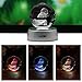 AXAYINC 3D Crystal Ball LED Night Lights Advance Laser Engraving Children's Gift (JNG001)