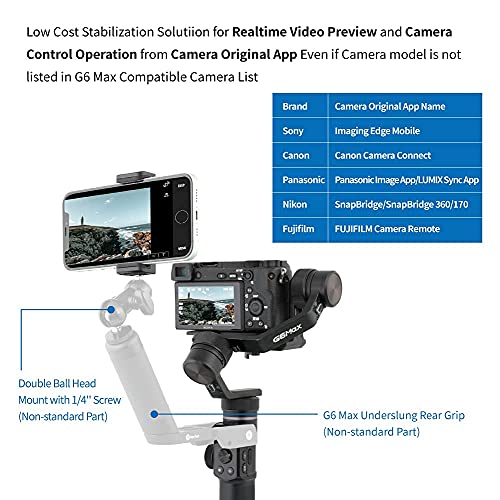 FeiyuTech G6 Max [Official] 3Axis Camera Gimbal Stabilizer for Small