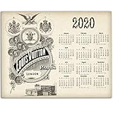 2020 Calendar - Louis Vuitton Vintage - 11x14 Unframed Calendar Art Print - Great Classy Home Calendar, Also Makes a Great Gift Under $15