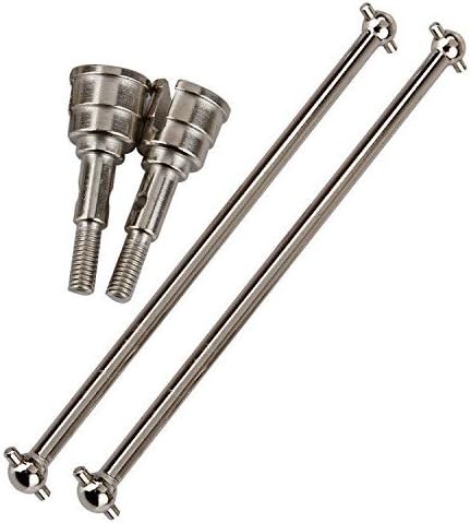 Yiguo Aluminum Steering Axle &amp; Drive Shaft Dogbone 530981 583104 for FS RC 1:10 Big Truck Casters Model Car Upgrade Silver