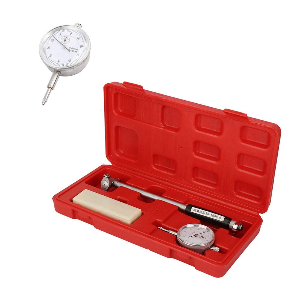 50-160MM Dial Bore Gauge, Measuring Engine Cylinder Tool Kit Used to Measure Internal Dimensions of Work Pieces by Comparative Method