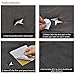 10 Pieces Leather Patches Leather Repair Kit for Couch Furniture Sofas Car Seats Handbags Jackets (Black)
