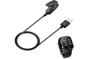 EXMRAT Compatible with Garmin Approach S20 Charger, Charging Cable Charge Clip for Garmin Approach G10 Vivomove HR/Lily/Lily 2 Smart Watch