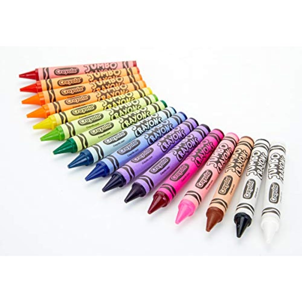 Jumbo Crayons Assorted Colors Great Toddler 16Count Crayola eBay