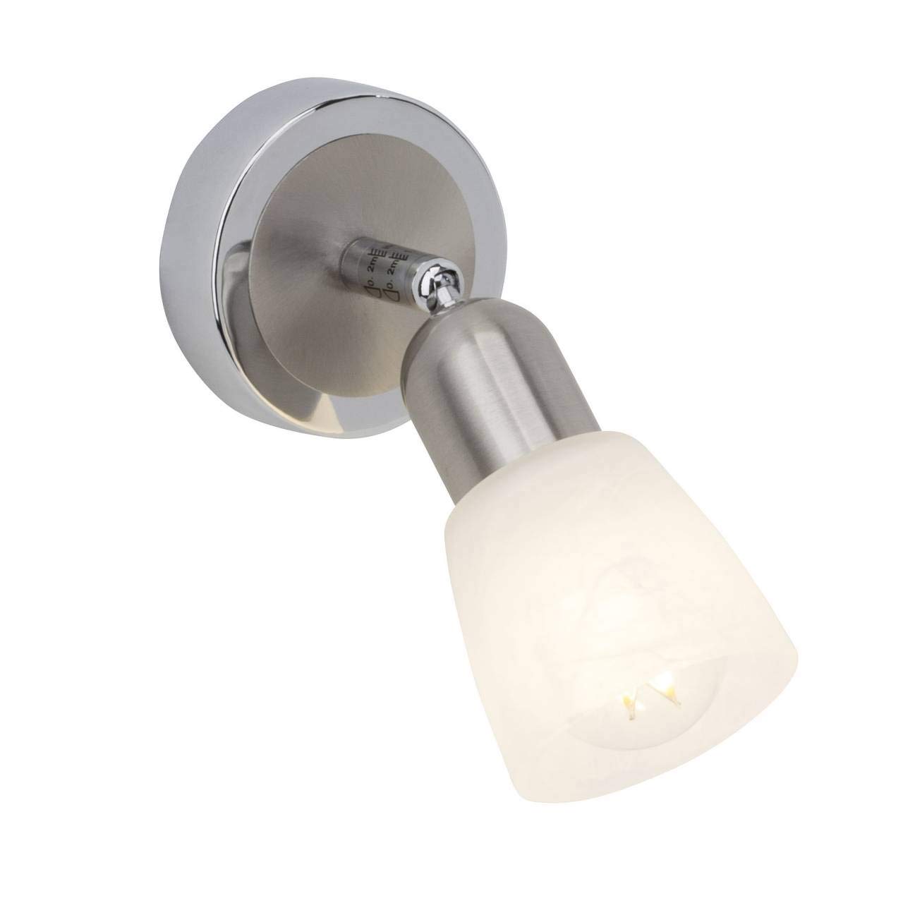 Bethany Brilliant LED Wall Light, E14, 1 x 4 W, 250 Lumen, 3000 K, Metal / Glass Iron / Chrome, G55210 / 77