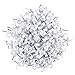 Dayree 200pcs Cable Tacks Round Coaxial Cable Nail Clips Cable Clamps Management for Ethernet Cable RG6 RG59 CAT5 CAT6 RJ45 TV Wire Cable Staples 7mm White
