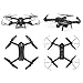 SZJX RC Drones Foldable Remote Control Wifi Quadcopter FPV VR Helicopter 2.4GHz 6-Axis Gyro 4CH with Adjustable Wide Angle 2MP HD Camera RTF SJ60 (Black)