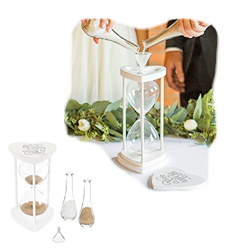 Cathy's Concepts Personalized Hourglass Sand Ceremony, Silver - Thumbnail 5