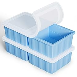 Silicone Freezer Tray for Soup Ice Cubes: 2-Cup