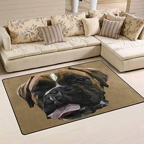 Wdskbg Boxer Brown Area Rug Rugs Non-Slip Indoor Outdoor Floor Mat Doormats Home Decor Size:16 X 24(40x60cm) ES