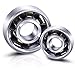 BC Precision CTS002 608-608ZZ Ceramic Skateboard Bearing, Perfect for Fidget Spinner Toy, 7 mm Width, 8 Si3N4 (Pack of 2)